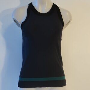 Womens Rag & Bone Black, Blue & Green Tank Top M